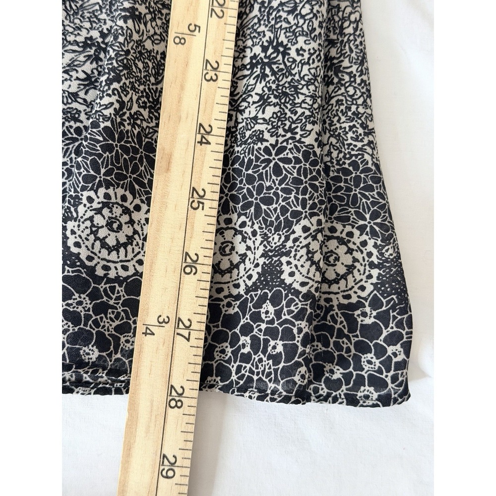 VTG 90s Skirt Womens 14 Floral Button Midi Boho Gypsy Cottagecore Whimsy - Picture 10 of 11